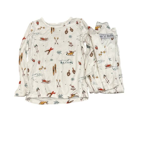 Bellabu Bear Unisex Vintage Holiday Kids Pajamas Size 3T - Picture 1 of 6